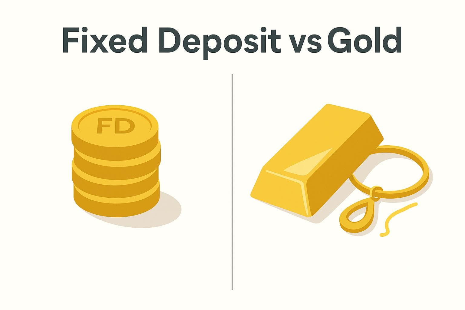 Gold vs Fixed Deposit (FD) in 2026: Which Investment Is Better for Indian Investors?